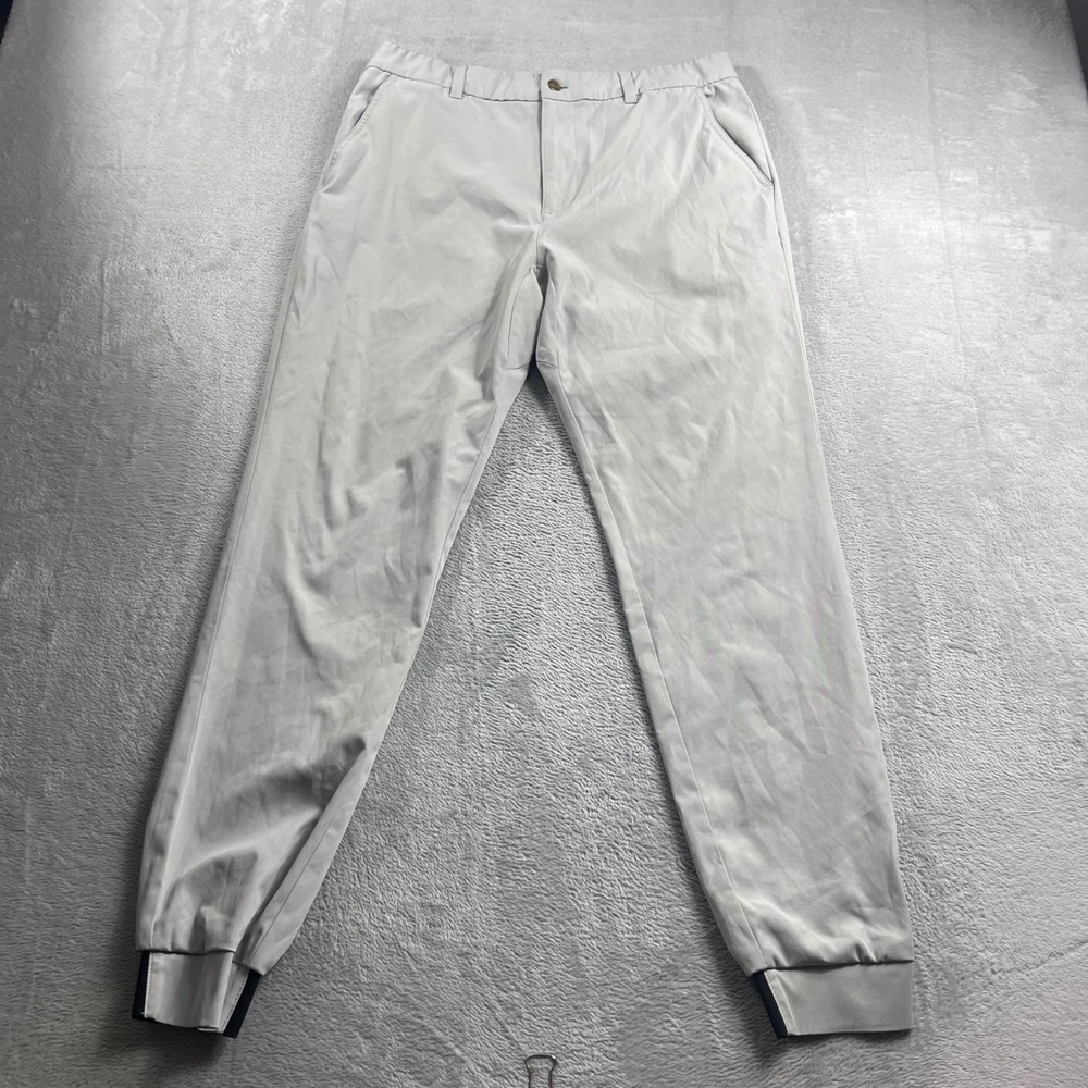 Good Good Golf Joggers Mens 32 Waist Gray Performance Tapered Pants Polyester
